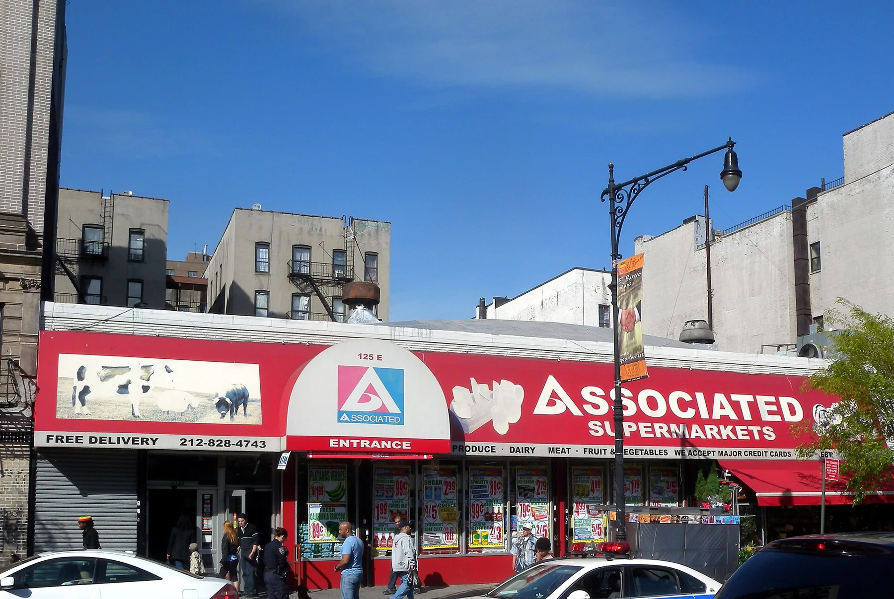 An Associated Supermarket on East 116th Street in East Harlem, blocks from the planned La Marqueta city-run store